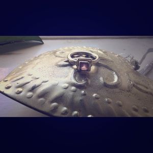 Genuine Sterling Silver and Amethyst ring.